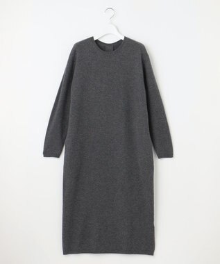 23区 S 【エステータ】マーセライズドウールカシミヤ ニットワンピース グレー系