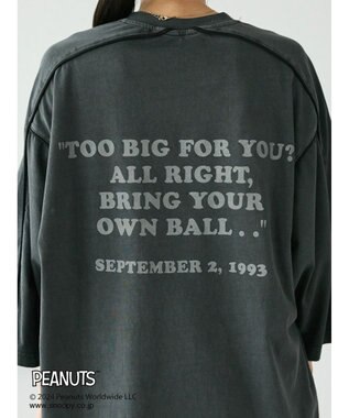 CRAFT STANDARD BOUTIQUE 【ユニセックス】PEANUTS/スヌーピー ゲームシャツTEE Charcoal Gray