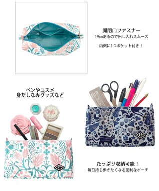 ROOTOTE 1027【ポーチ】WR.ウィズルー.ラミネート-R 01：フローラル