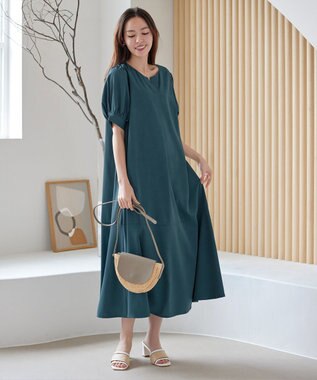 Tiaclasse ラフィアショルダーバッグ グレージュ