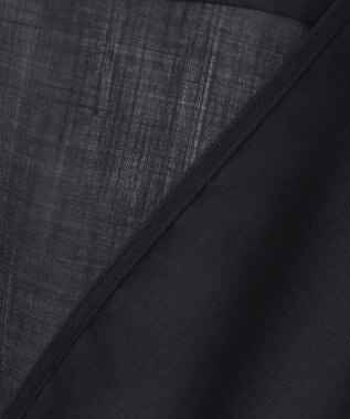 23区 L 【エステータ】ロイヤルウールボイル シャツ ブラック系