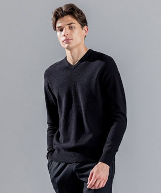 JOSEPH HOMME ライトアムンゼン　Ｖネックニット ブラック系