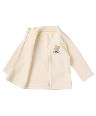 MIKI HOUSE HOT BISCUITS 【ミキハウス】【80-130cm】ラッシュガード アイボリー