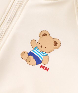 MIKI HOUSE HOT BISCUITS 【ミキハウス】【80-130cm】ラッシュガード アイボリー