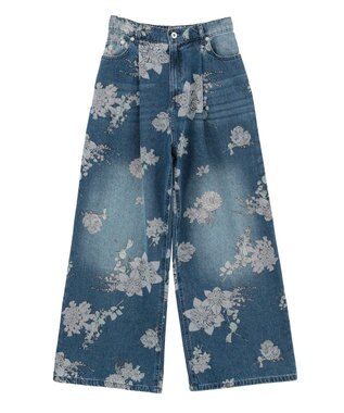 Green Parks ・SUGAR SPOON フラワーptデニムパンツ Indigo