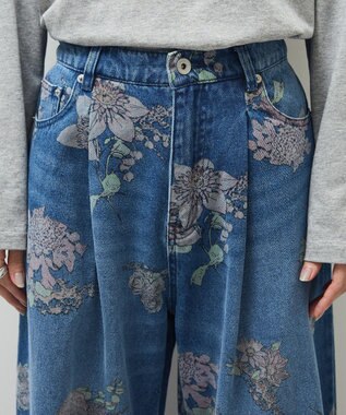 Green Parks ・SUGAR SPOON フラワーptデニムパンツ Indigo