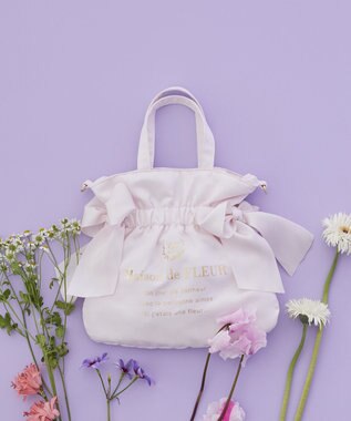Maison de FLEUR ダブルリボン2Wayトートバッグ