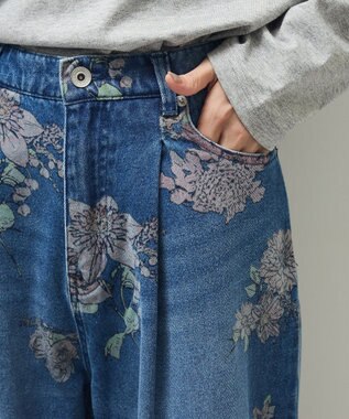 Green Parks ・SUGAR SPOON フラワーptデニムパンツ Indigo