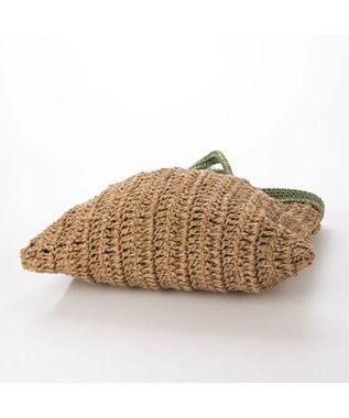 UNBILLION cachecache ペーパー切り替え横編みトートバッグ グリーン