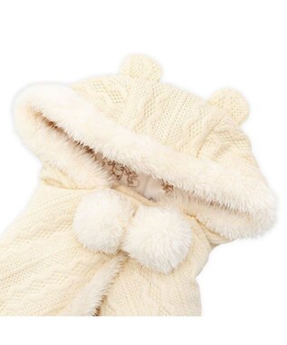 PET PARADISE ディズニー くまのプーさん ニット ポンチョ 小型犬 ベージュ