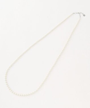 J.PRESS LADIES 【2way】ロングパール ネックレス シルバー系