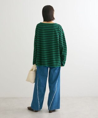 Green Parks ボーダーゆるチュニック Green