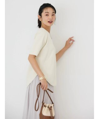 AMERICAN HOLIC ５分袖ニットプルオーバー White