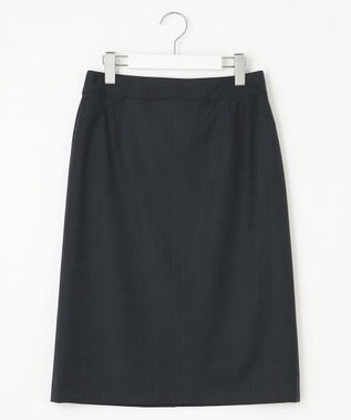 J.PRESS LADIES L 【セットアップ対応】BAHARIYE スカート ネイビーピンヘッド系