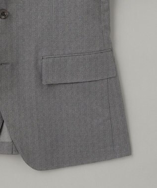 GOTAIRIKU 圧倒的清涼感・８つの夏機能【接触冷感/通気性/軽量/撥水…等】クールドッツ セットアップジャケット_ヘリンボーンプリント（25年モデル） ライトグレー_ヘリンボーン柄