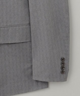 GOTAIRIKU 圧倒的清涼感・８つの夏機能【接触冷感/通気性/軽量/撥水…等】クールドッツ セットアップジャケット_ヘリンボーンプリント（25年モデル） ライトグレー_ヘリンボーン柄