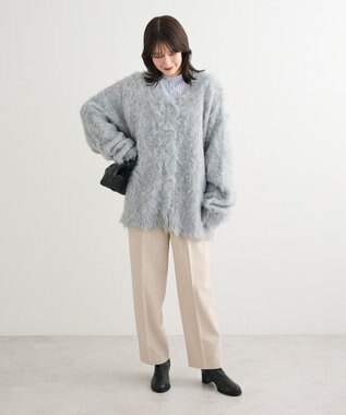 Green Parks バンドカラーインナーシャツ Stripe