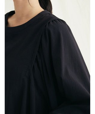 CRAFT STANDARD BOUTIQUE レーヨンデシンドルマンブラウス Black