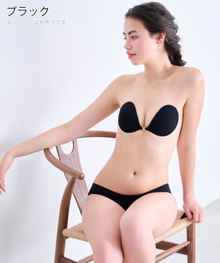 BRADELIS New York 【NuBra / ボリュームアップ】パテッドヌーブラ カリーナ 蒸れにくい バックレス コレクション デザインヌーブラ 正規品 ブラック