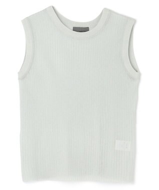 【手洗い可】シアー リブ ノースリーブ ニット（uncrave STANDARD）