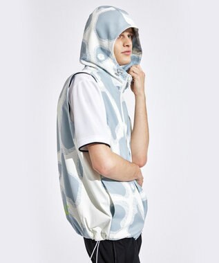 PW CIRCULUS 【袖2WAY】【MEN】プリント デタッチャブル アノラック ライトグレー系5