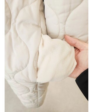 CRAFT STANDARD BOUTIQUE ボア＆キルティングスタンドコート Ivory