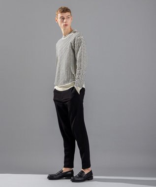 JOSEPH HOMME ツイーリーコットン　ミドルゲージニット　 アイボリー系3