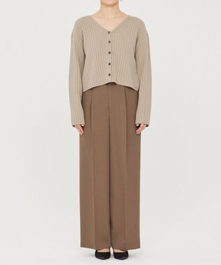 uncrave ウール ナイロン 2WAY ニット（uncrave STANDARD） ベージュ