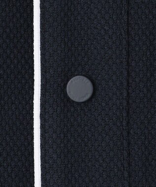 23区GOLF 長く愛せる定番人気！【MEN】【日本製】ハニカムカノコ 長袖ポロシャツ ネイビー系