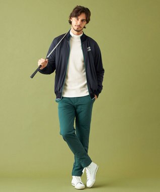 23区GOLF 冬の最強防寒アイテム【MEN】キルティングパンツ ダークグリーン系