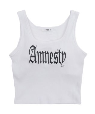 WEGO 【カップ付きインナー】グラフィックカップ付きリブタンク 柄3