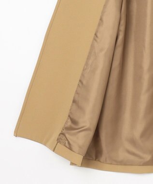 自由区 ミドル丈 トレンチコート キャメル系