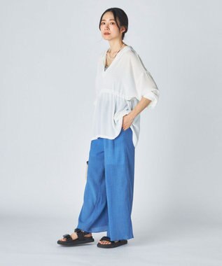 OP／FILA 【Ocean Pacific】水陸両用ロングパンツ ブルー