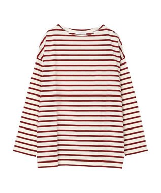 Green Parks ボーダーゆるチュニック Red