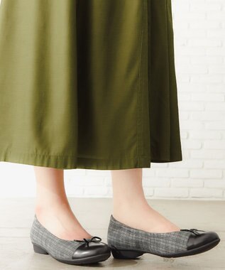 ASICS WALKING ペダラ レディース 2E 2.0cmヒール ブラック系