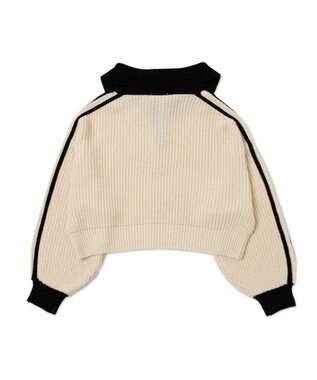 WEGO ハーフジップニットプルオーバー ホワイトその他