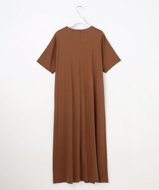 自由区 リラクシージャージー ドレス テラコッタブラウン
