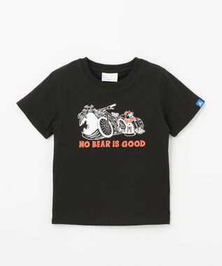 SHARE PARK MENS 【KIDS】UVカット アートコラボTシャツ〈BEAR〉 ブラック