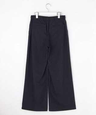 J.PRESS LADIES 【WEB限定】セルロースリネンストレッチ ワイドストレート パンツ 【WEB限定】ネイビー系