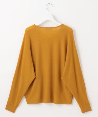 自由区 L 【カタログ掲載】ファインウールカシミヤドルマンシルエット ニット マスタード