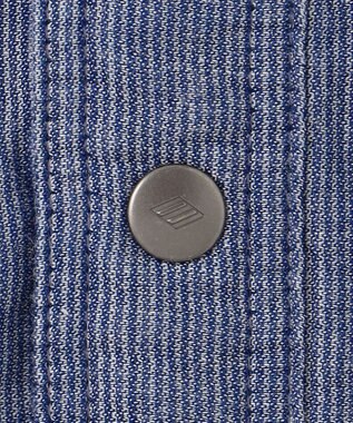 JOSEPH ABBOUD 【25SS・2WAY】リバーシブルシャツ サックスブルー系