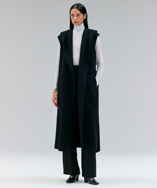 BEIGE， 【Oggi 10月号掲載】COBURN / シルク混2タックカーヴィーワイドパンツ Black