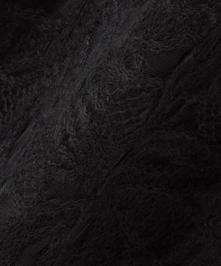 23区 【GOLD LABEL】チュールヘアリーエンブロイダリー スカート ブラック系