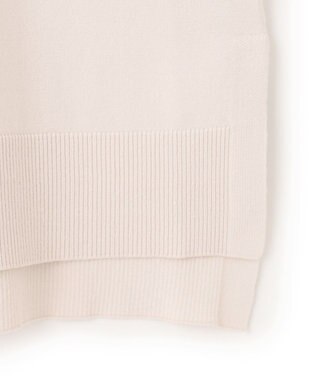 UNFILO L マイビューティニット ハーフスリーブ グレージュ×ブラック