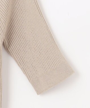 ANY ラメリブニット ベージュ