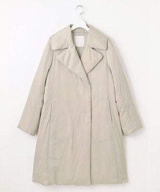 自由区 L 【17号サイズまで展開】ブライトダウン コート グレージュ