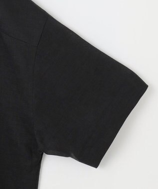 自由区 【カタログ掲載・WEB限定・接触冷感・洗える】シアーラミーローンシャツ ワンピース セピア