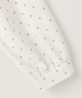 ANY SIS S 【洗える】フロントボウタイ ブラウス オフベース