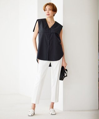 ICB 【洗える】 シェルタリングドライオックス スティックパンツ オフホワイト系