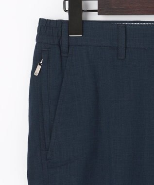 JOSEPH ABBOUD 【ウエストも伸びる!/清涼/ストレッチ】スラブストレッチ パンツ ネイビー系